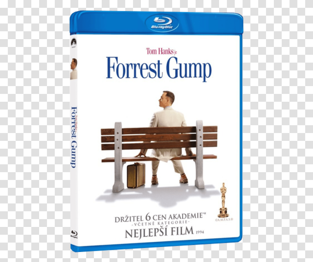 Forrest Gump Blu Ray, Furniture, Person, Human, Bench Transparent Png