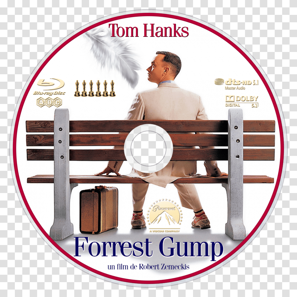 Forrest Gump Film, Person, Human, Disk, Dvd Transparent Png