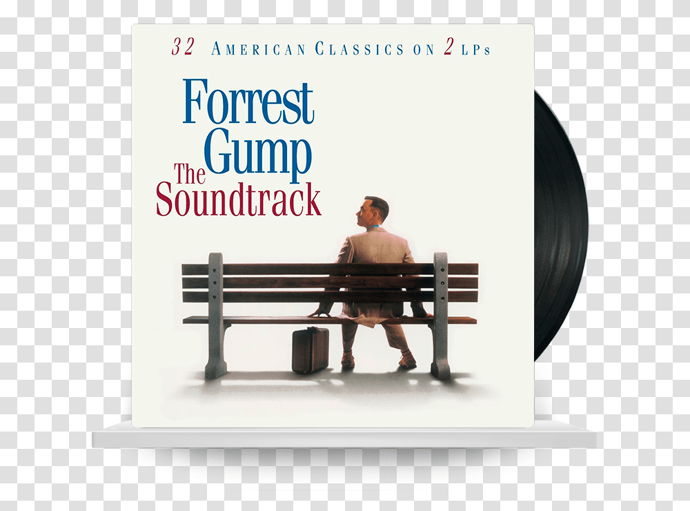 Forrest Gump Special Collector's Edition Download Forrest Gump The Soundtrack 2001, Sitting, Person, Bench, Furniture Transparent Png