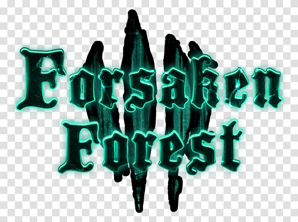 Forsaken Forest Vertical, Text, Light, Alphabet, Neon Transparent Png