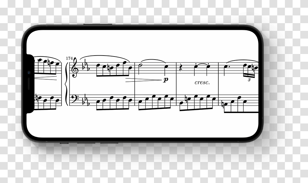 Forscore Horizontal, Sheet Music Transparent Png