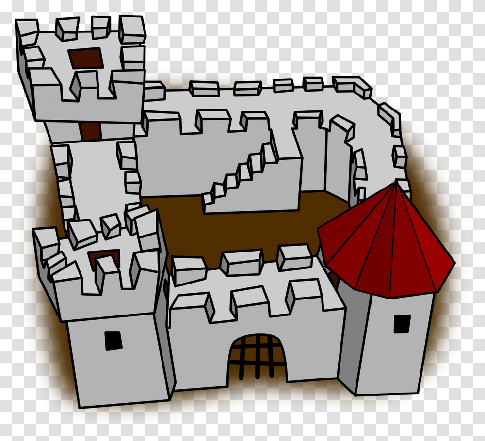 Fort Clipart, Architecture, Building, Castle, Minecraft Transparent Png