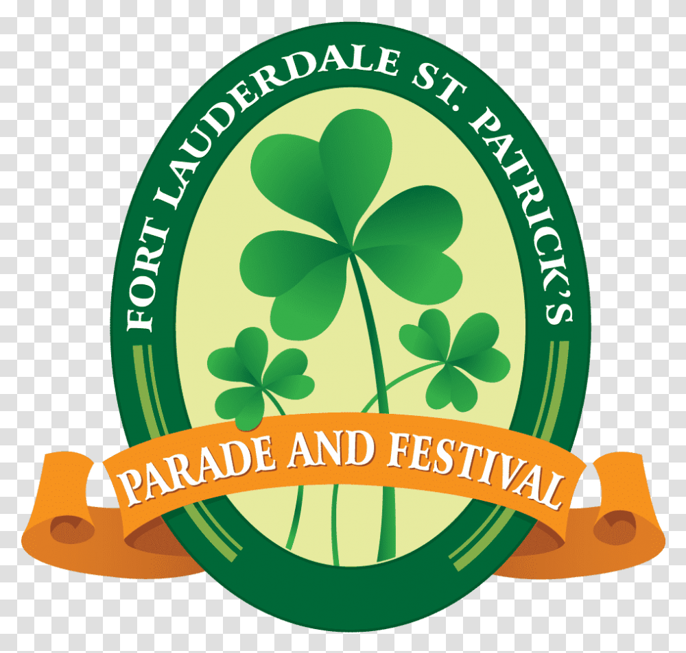 Fort Lauderdale St Fort Lauderdale St Patrick's Parade Amp Festival, Label, Plant, Logo Transparent Png