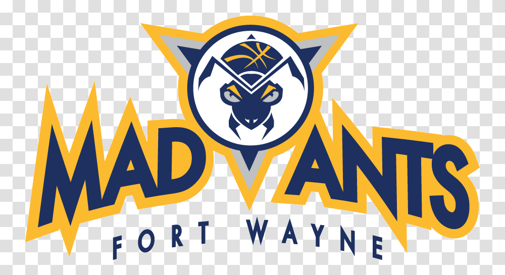 Fort Wayne Mad Ants Logo G League Fort Wayne Mad Ants Logo, Symbol, Text, Poster, Label Transparent Png