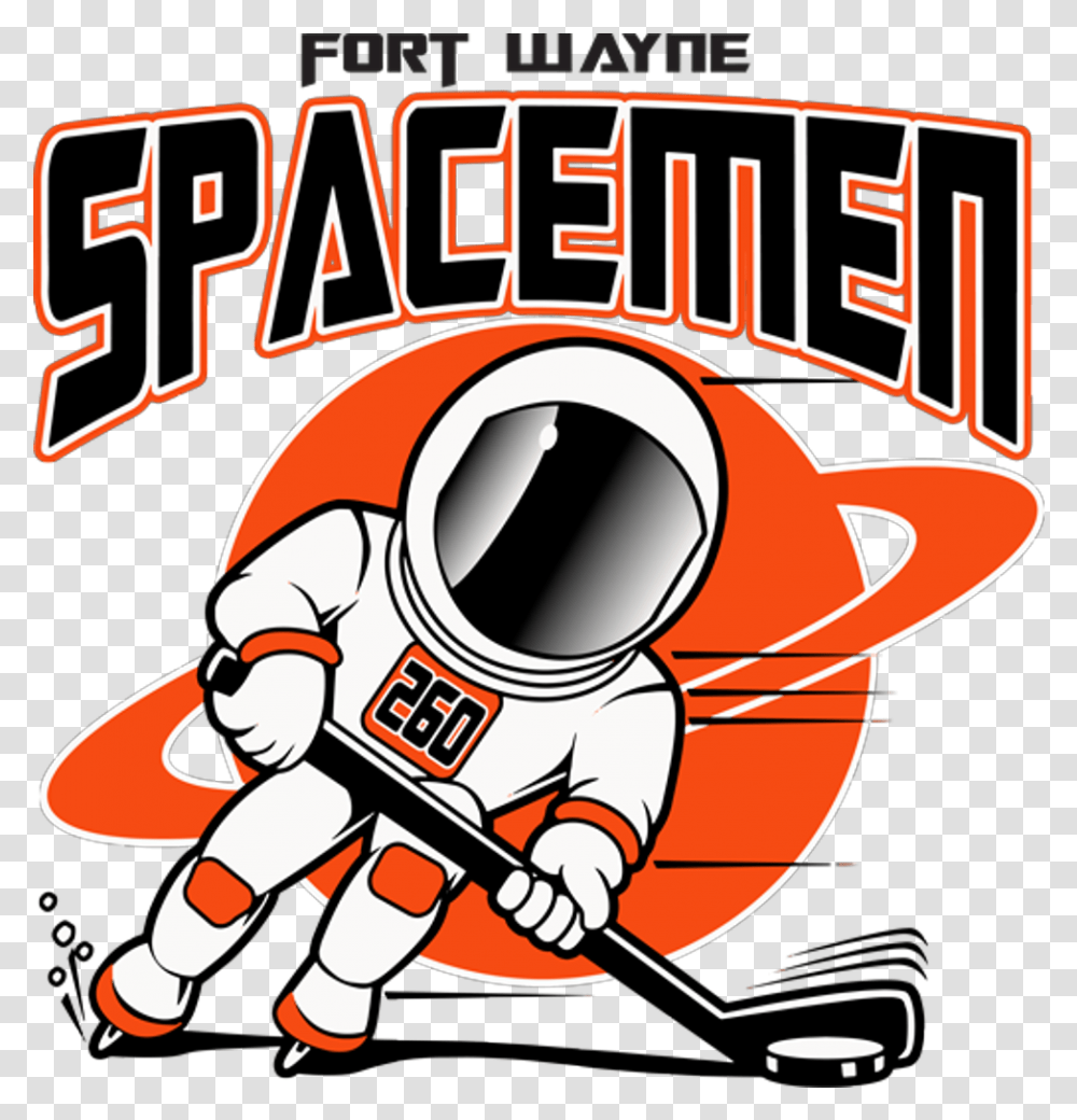 Fort Wayne Spacemen News Fort Wayne Spacemen Hockey, Astronaut, Poster, Advertisement Transparent Png