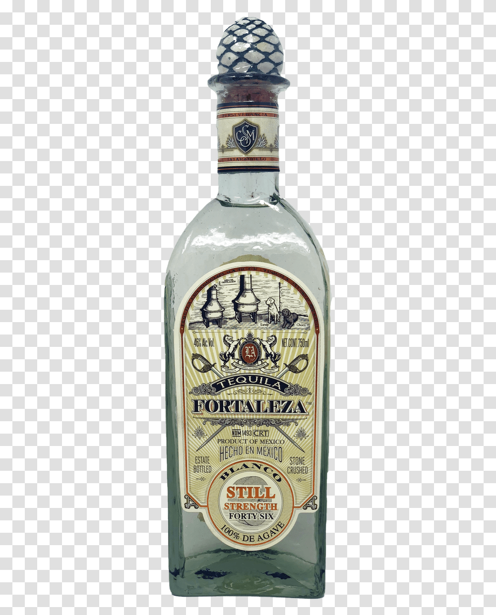Fortaleza Blanco Still Strength Tequila Tequila, Liquor, Alcohol, Beverage, Drink Transparent Png