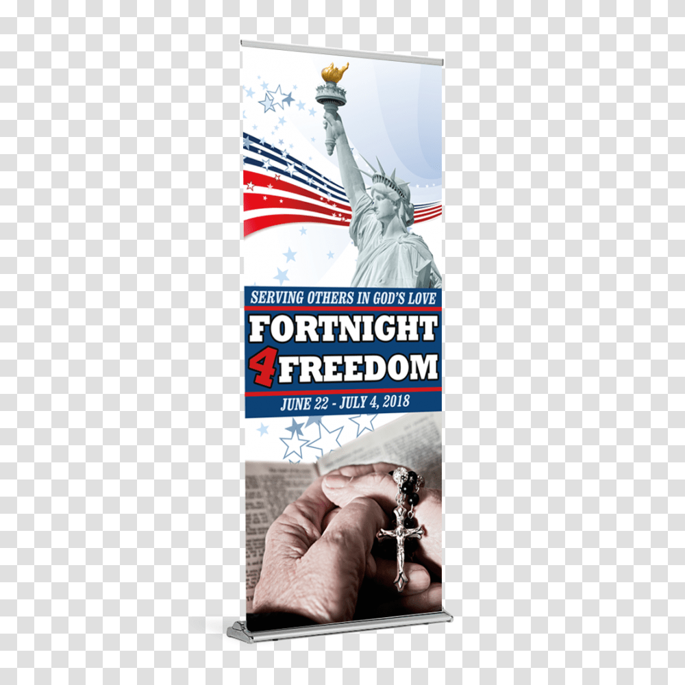 Fortnight For Freedom Banner C Diocesan, Person, Advertisement, Poster Transparent Png