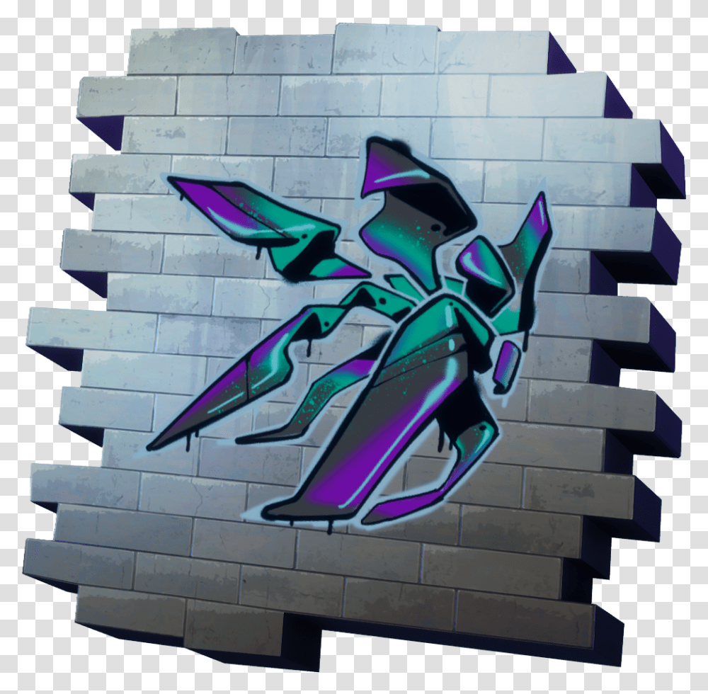Fortnite Abstract Spray Paint Clipart Download Fortnite Season 4 Spray Paint, Graffiti, Airplane, Aircraft, Vehicle Transparent Png