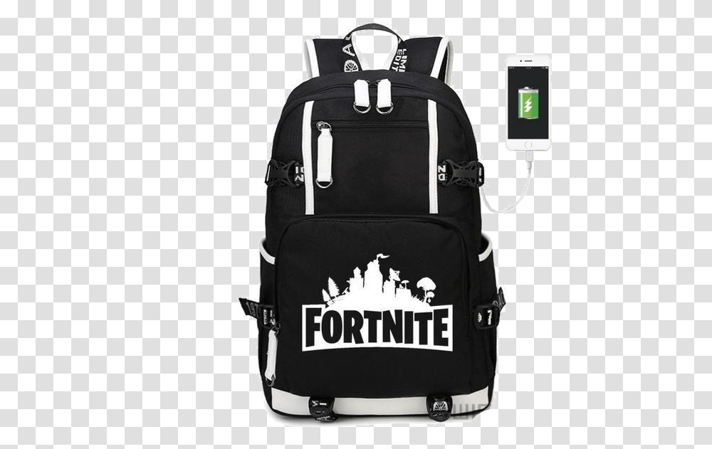 Fortnite Backpack Hd Fortnite Backpack With Charger, Bag Transparent Png