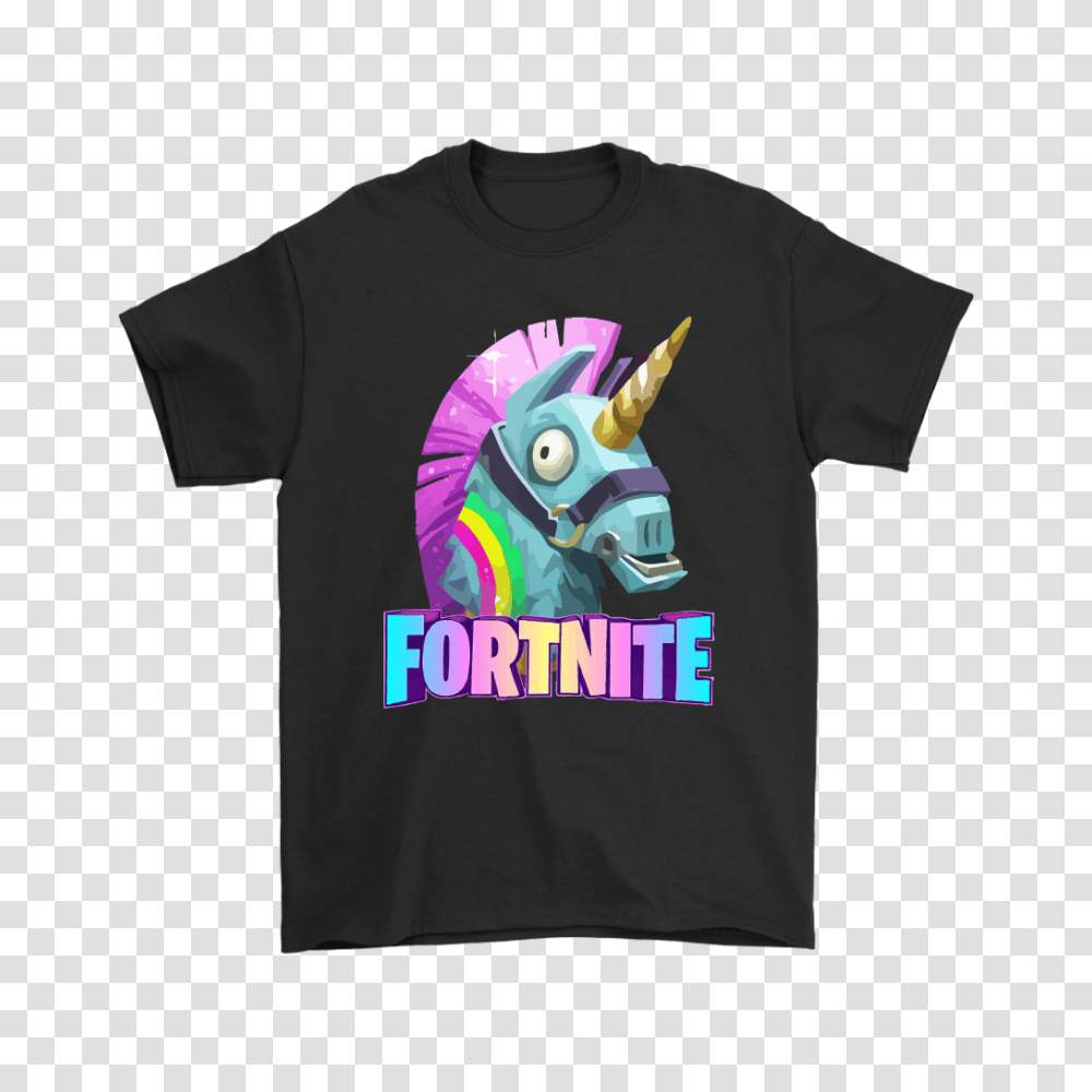 Fortnite Battle Royale Llama Unicorn Smasher Shirts Teeqq Store, Apparel, T-Shirt Transparent Png