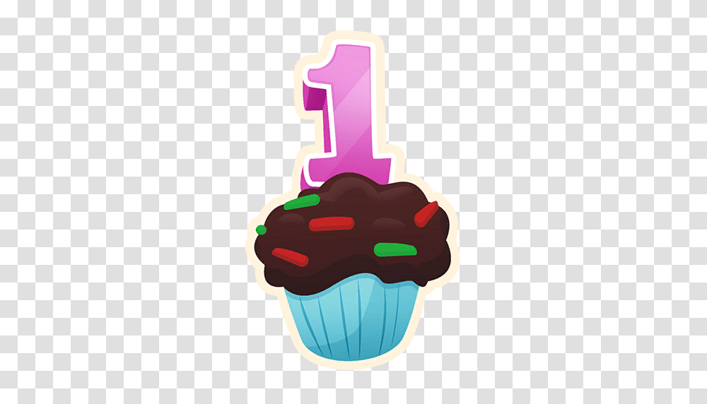 Fortnite Birthday, Cupcake, Cream, Dessert, Food Transparent Png