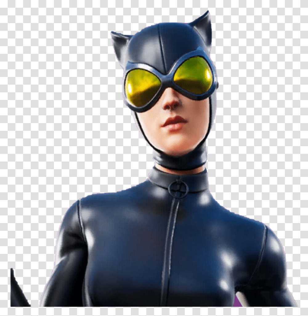 Fortnite Catwoman Comic Book Outfit Fortnite, Goggles, Accessories, Person Transparent Png