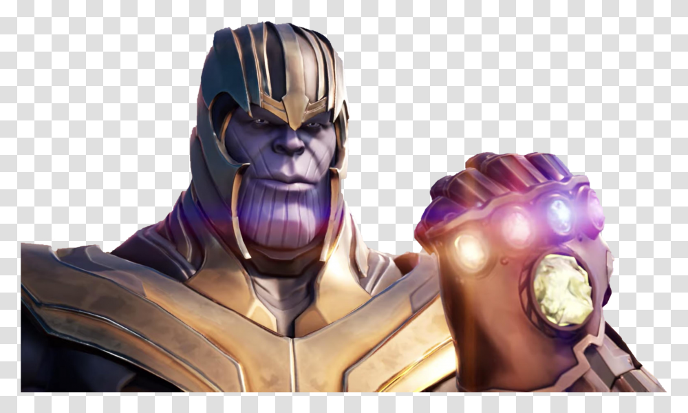 Fortnite Characters Thanos With Infinity Stones, Helmet, Apparel, Person Transparent Png