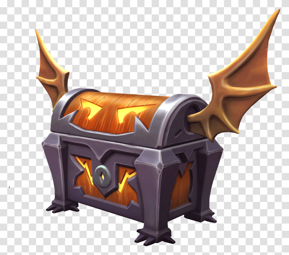 Fortnite Chest Little Box Of Horrors Paladins, Forge, Weapon, Toy, Helmet Transparent Png