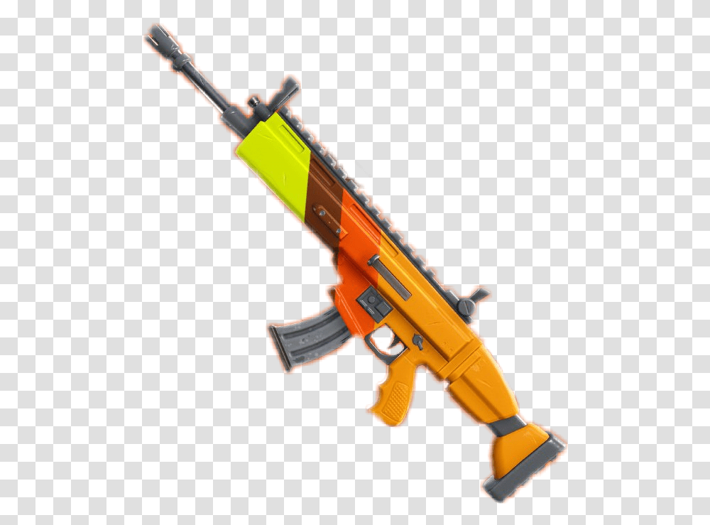 Fortnite Corolful Scar Rifle Fortnite Chapter 2 Supresed Assault Rifle, Toy, Water Gun, Construction Crane Transparent Png