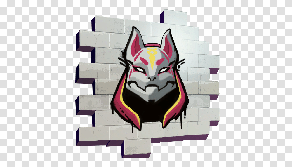Fortnite Drift Spray, Label, Wall Transparent Png