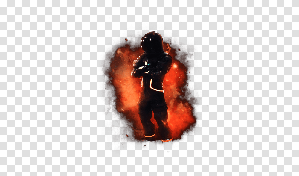 Fortnite Epic Explosion Image Fortnite Explosion, Person, Human, Helmet Transparent Png