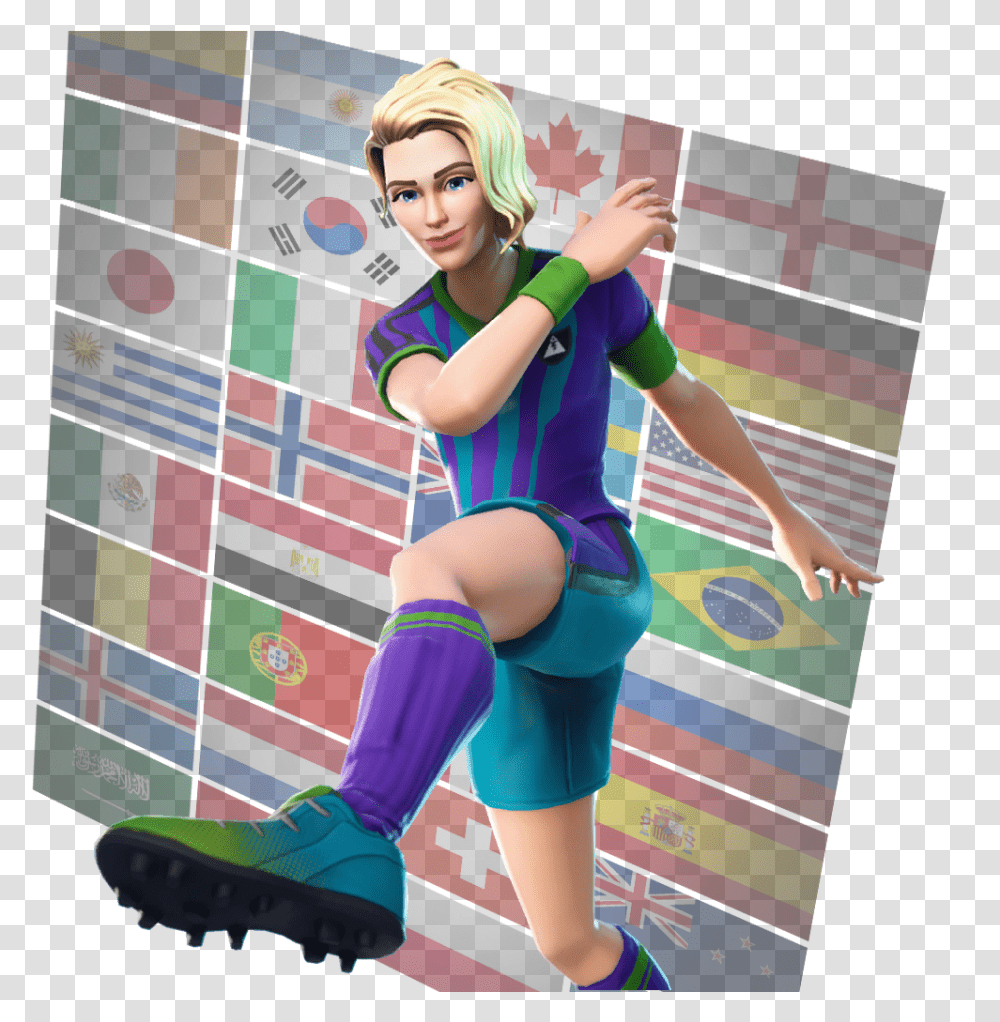 Fortnite Finesse Finisher Soccer Skins Fortnite Finesse Finisher, Person, Leisure Activities, Costume, Pants Transparent Png