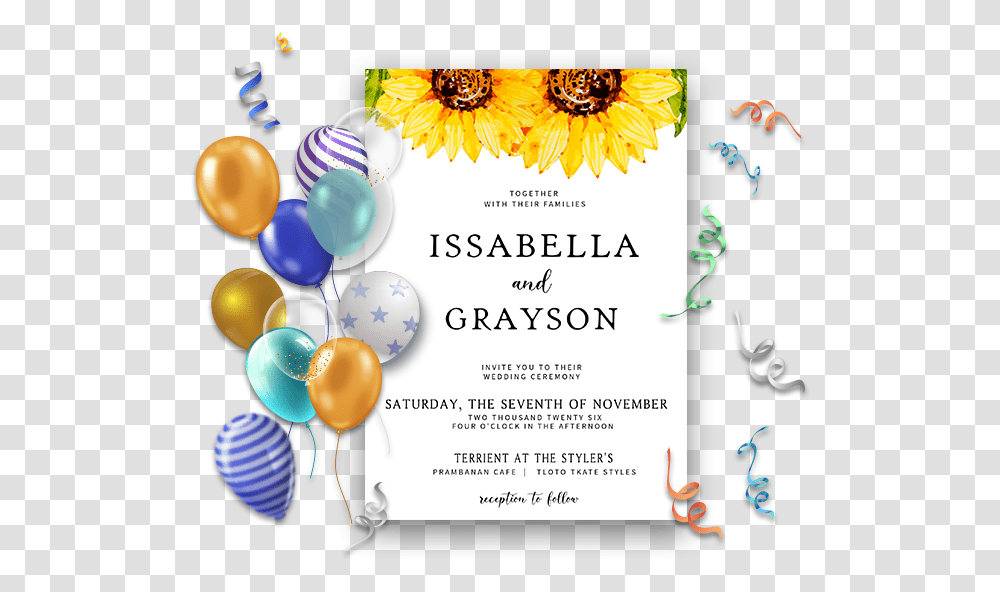 Fortnite Game Birthday Invitations Balloon, Poster, Advertisement, Flyer, Paper Transparent Png