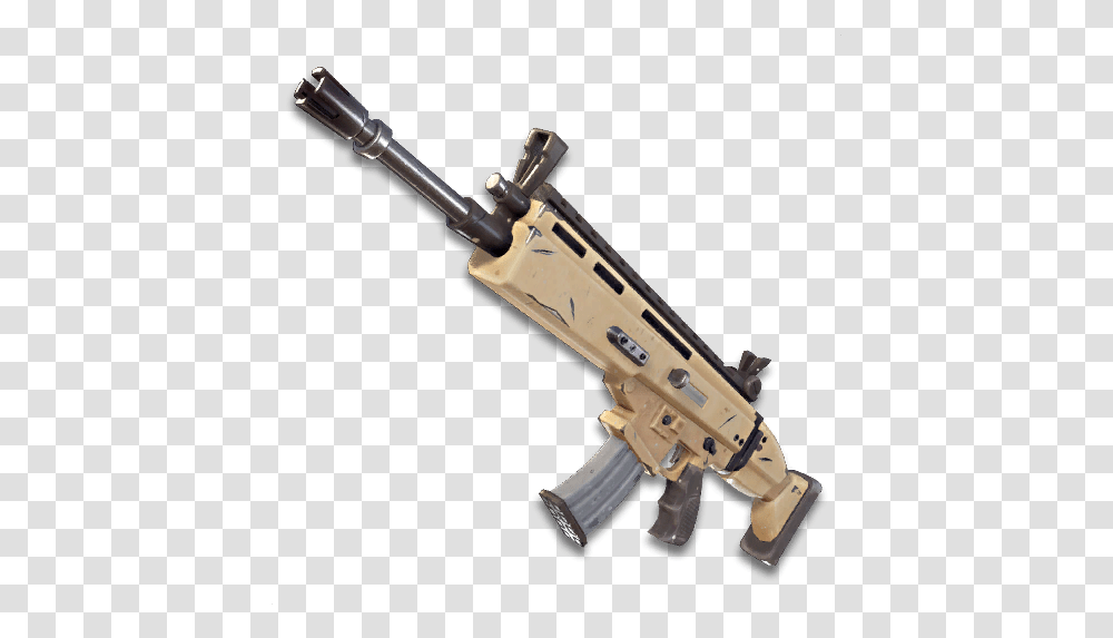 Fortnite Golden Scar Nerf Gun Assault Rifle Scar Fortnite, Weapon, Weaponry, Machine Gun, Shotgun Transparent Png