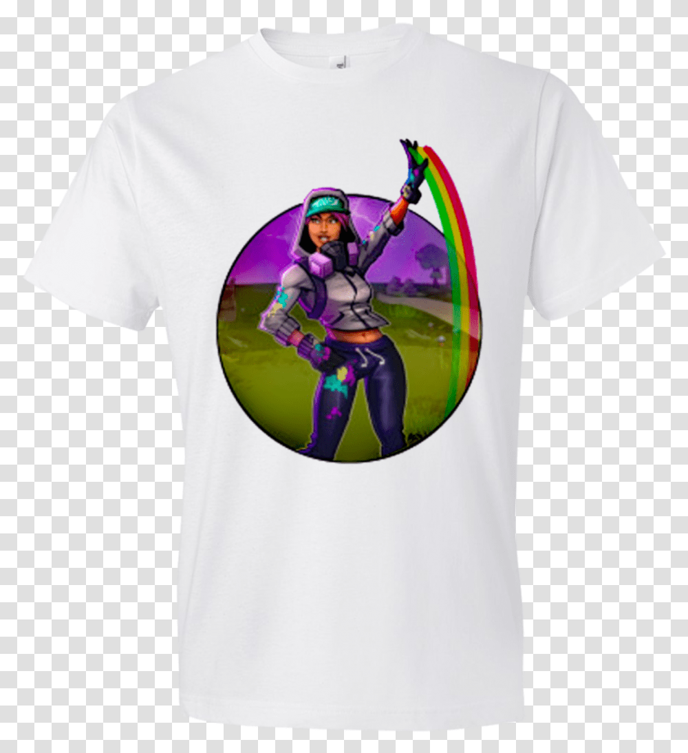 Fortnite Graphic Tee Catwoman, Apparel, T-Shirt, Person Transparent Png