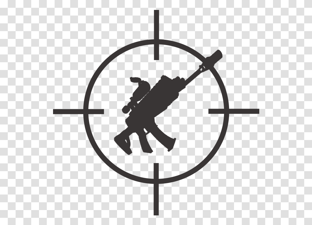 Fortnite Guns Fortnite Scope Assault Rifle, Silhouette, Emblem, Logo Transparent Png