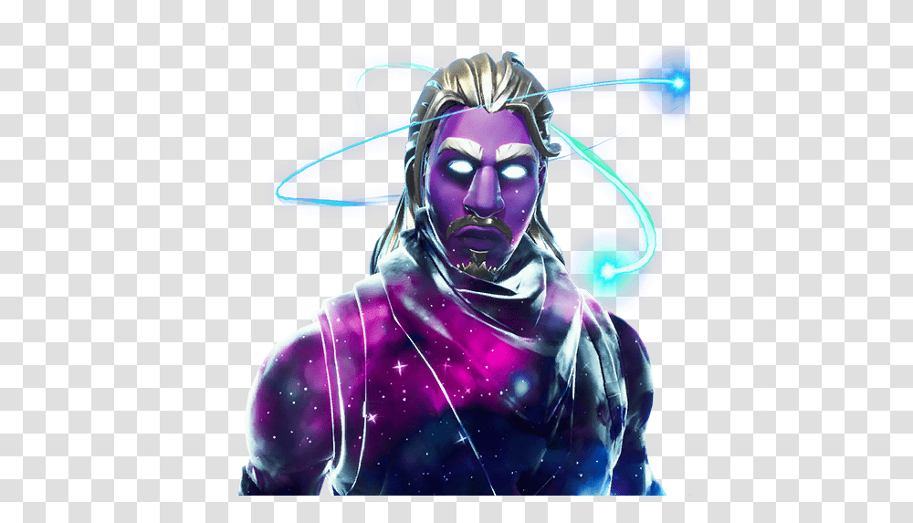 Fortnite Icon Character 100 Fortnite Galaxy Skin, Light, Graphics, Art, Person Transparent Png