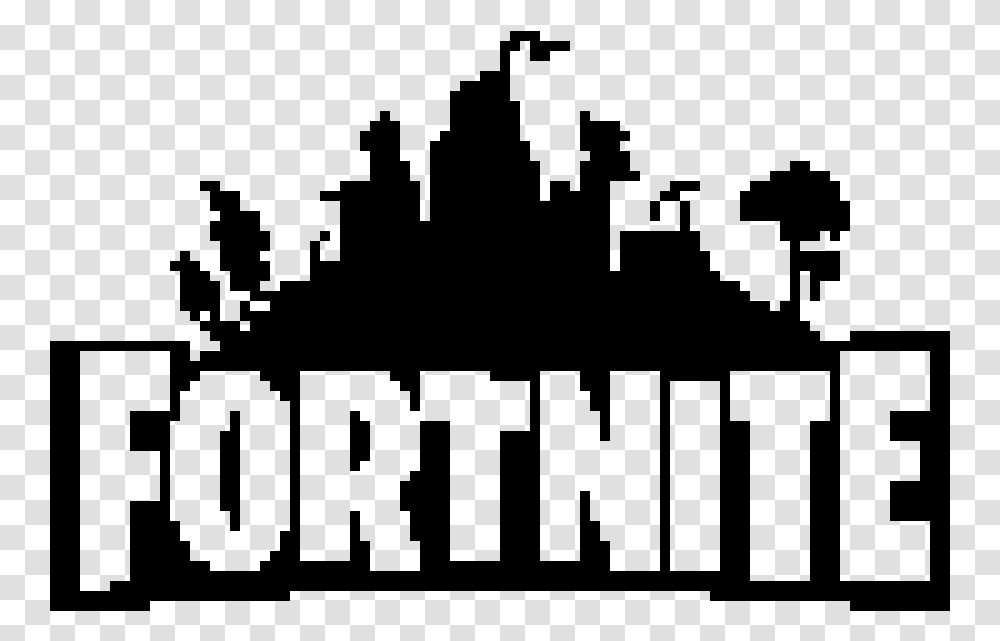 Fortnite Logo Pixel Art, Gray, World Of Warcraft Transparent Png