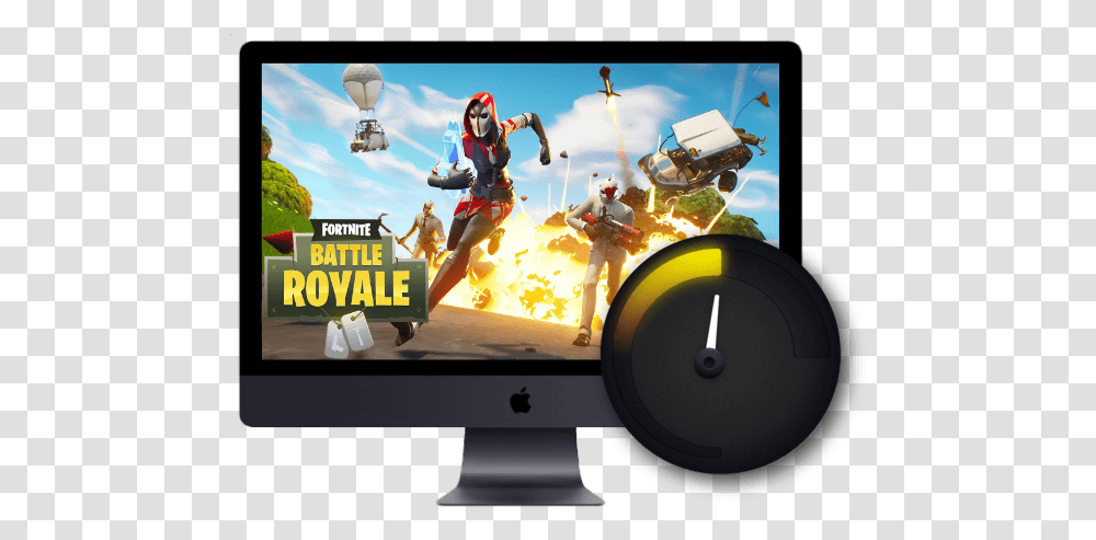 Fortnite Mac Review Can Your Run It Tested Best Action Games For Android Phones, Person, Clock Tower, Screen, Electronics Transparent Png