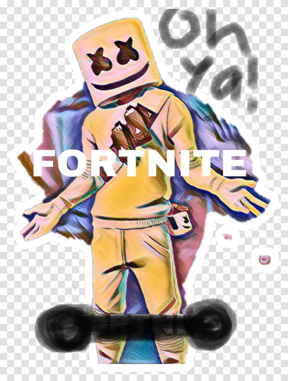 Fortnite Marshmello 1 Image Illustration, Person, Human, Astronaut Transparent Png