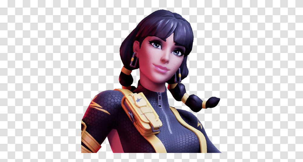 Fortnite Overtime Purple Rippley Yellow Chic And Gold 8 Yellow Chic Skin Fortnite, Clothing, Apparel, Figurine, Doll Transparent Png