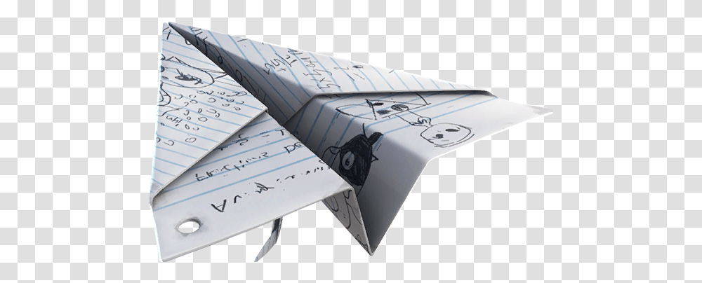 Fortnite Paper Plane Glider, Airplane, Aircraft, Vehicle Transparent Png