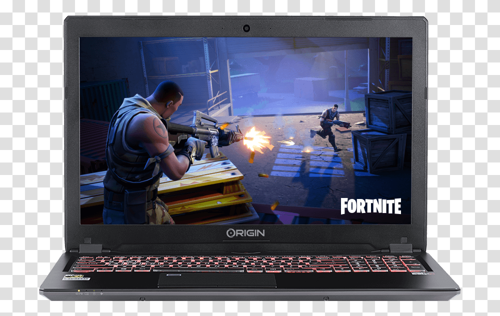 Fortnite, Pc, Computer, Electronics, Person Transparent Png