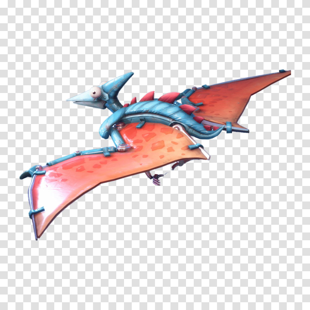 Fortnite Pterodactyl Glider Clipart Fortnite Animal Glider, Dragon, Airplane, Aircraft, Vehicle Transparent Png