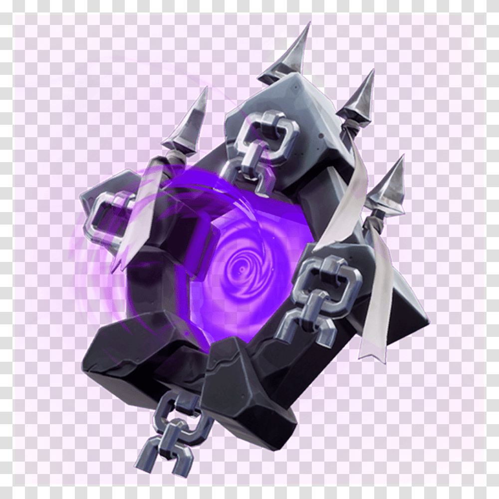 Fortnite Purple Ghost Portal, Toy, Robot Transparent Png