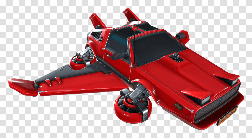 Fortnite Red Car Glider, Vehicle, Transportation, Sports Car, Race Car Transparent Png