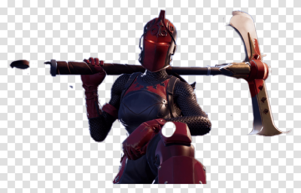 Fortnite Red Knight Fortnite Red Knight, Helmet, Armor, Person Transparent Png