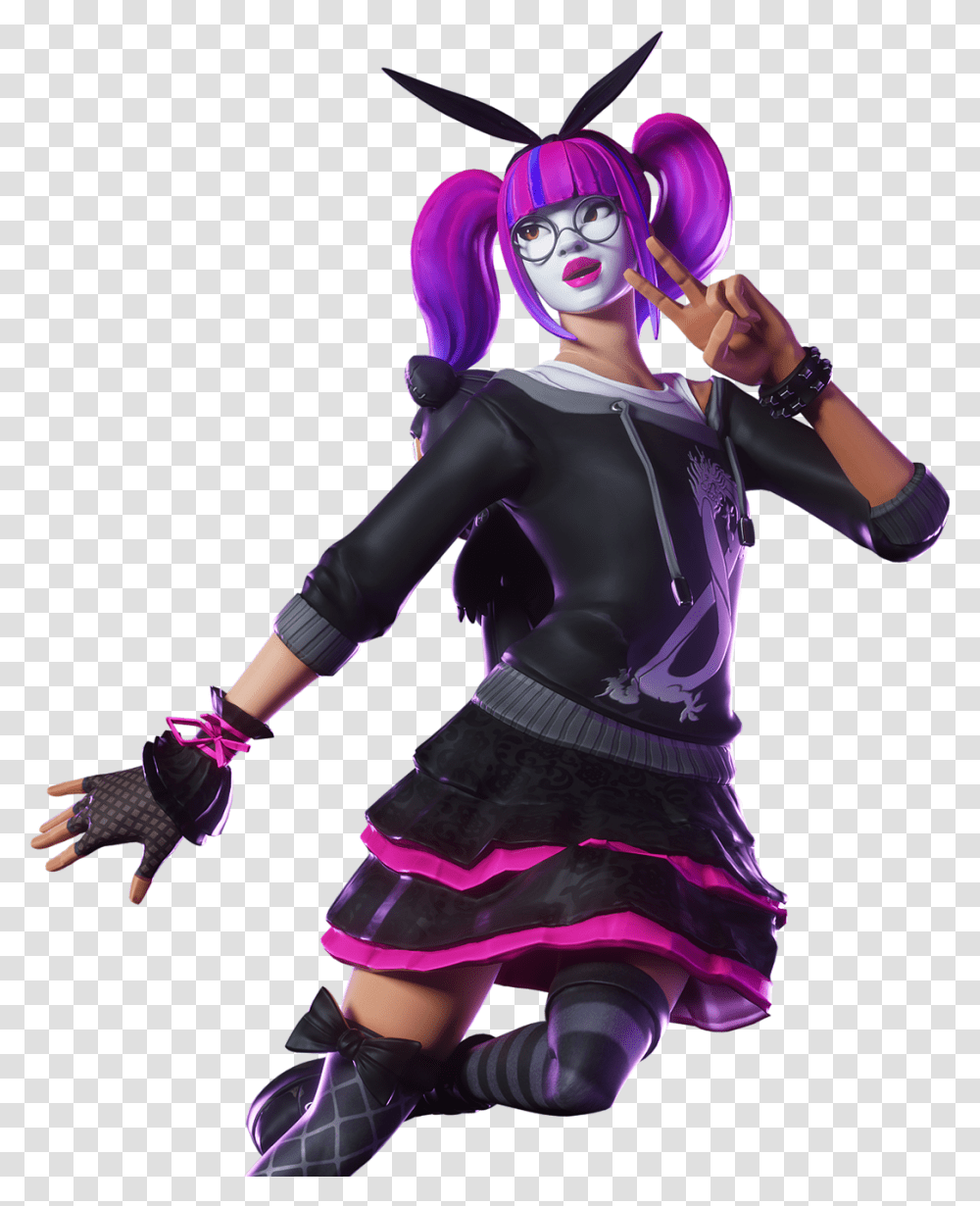 Fortnite Renders Purple Fortnite Skin, Performer, Person, Clothing, Costume Transparent Png