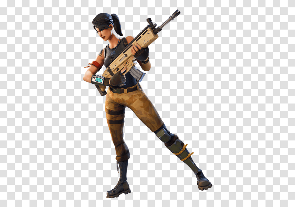 Fortnite Scar Fortnitebattleroyale Fortnite Skin With Gun, Person, Human, Weapon, Weaponry Transparent Png