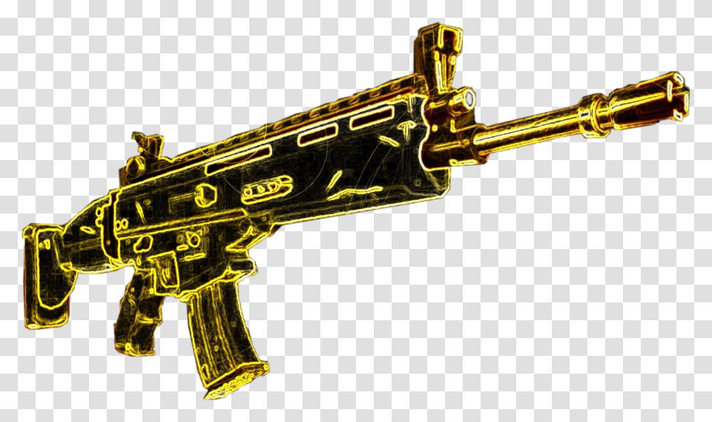 Fortnite Scar, Gun, Weapon, Weaponry, Toy Transparent Png