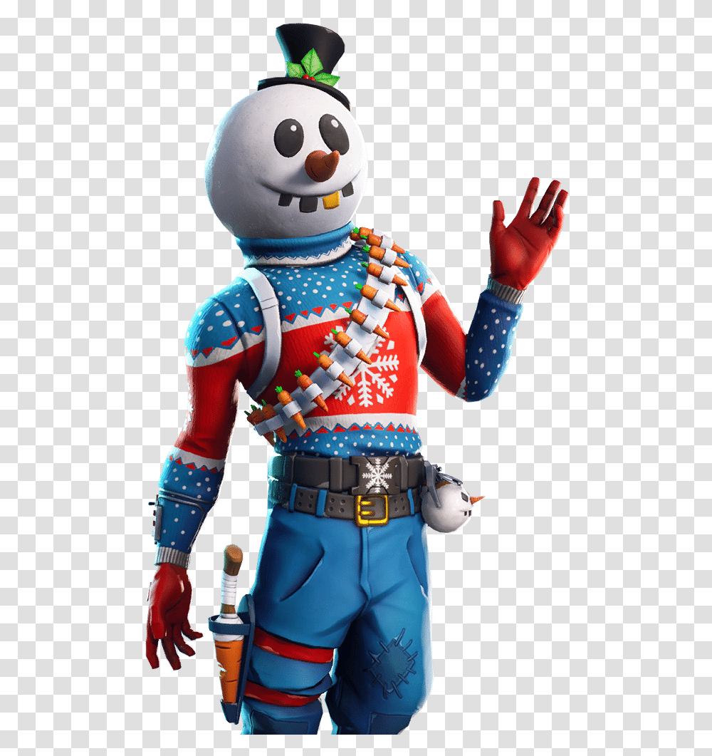 Fortnite Skins All Christmas Released In The Slushy Soldier Fortnite, Person, Figurine, Toy, Robot Transparent Png