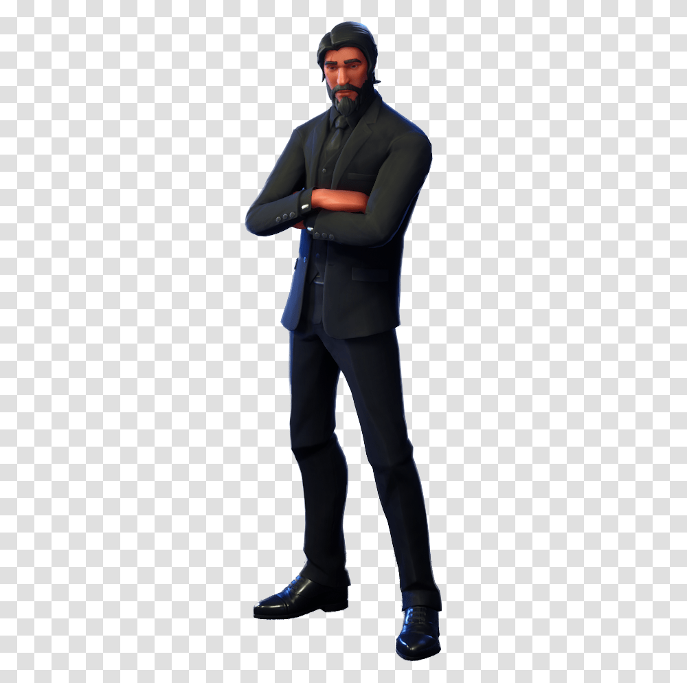 Fortnite The Reaper Costume, Suit, Overcoat, Person Transparent Png