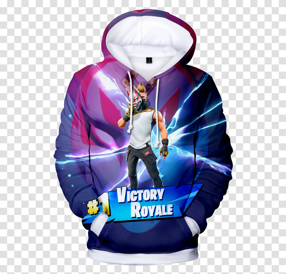 Fortnite Victory Royale Pull Fortnite Victory Royale, Person, Sweatshirt, Sweater Transparent Png