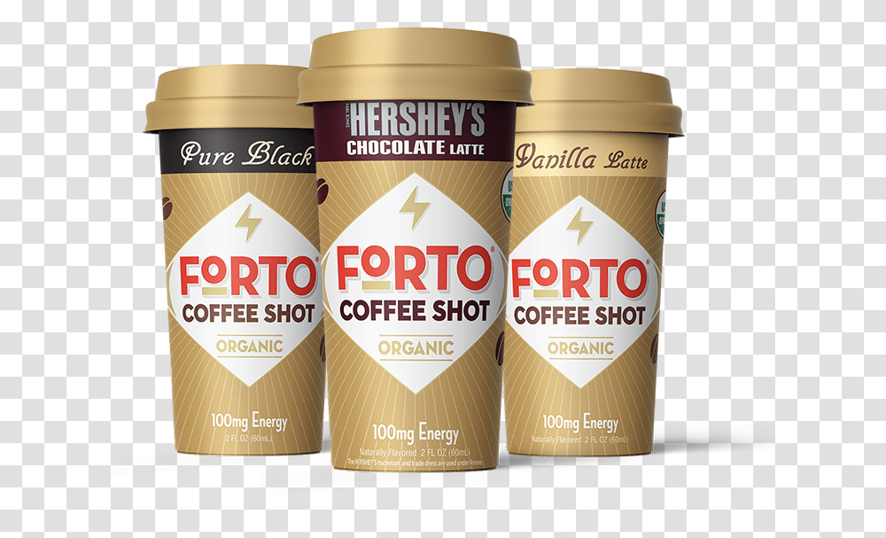 Forto Coffee Shots Forto Organic Coffee Shots, Label, Food, Beer Transparent Png