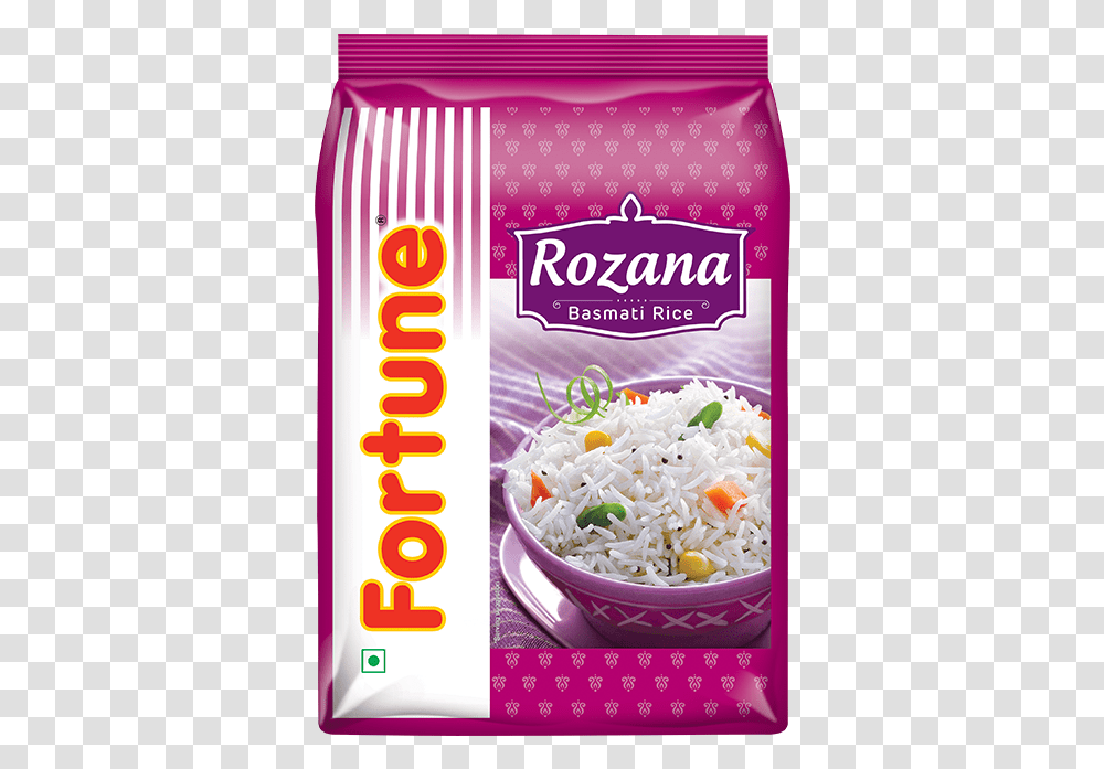 Fortune Rozana Basmati Rice Fortune Basmati Rice, Plant, Food, Vegetable, Ice Cream Transparent Png