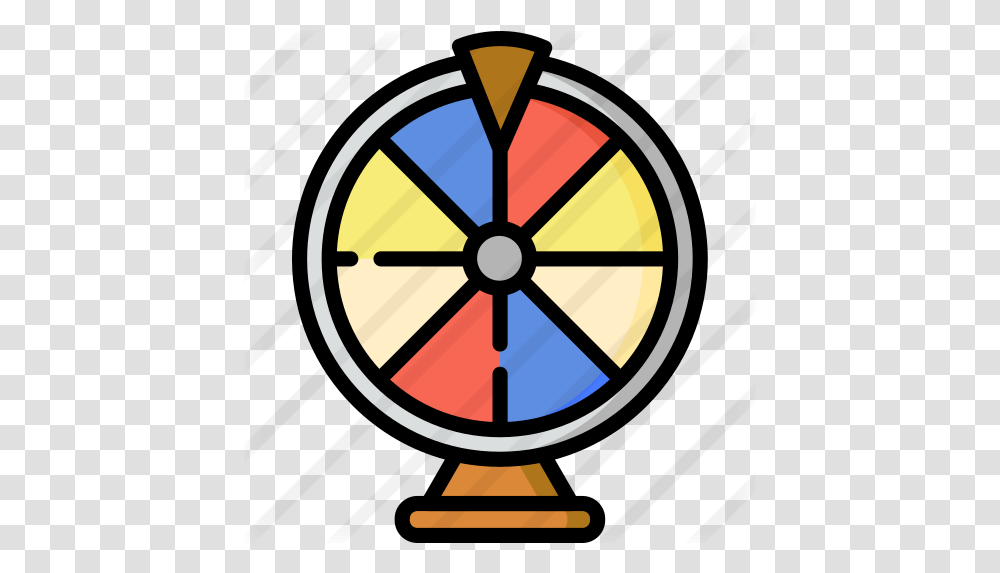 Fortune Wheel Free Entertainment Icons Orange Vector Outline, Clock Tower, Architecture, Building, Darts Transparent Png