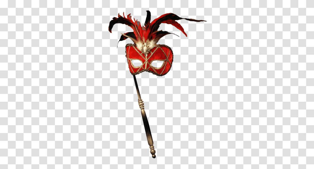 Forum Novelties Womens Feather Masquerade Mask With Holding Stick, Crowd, Costume, Parade, Carnival Transparent Png