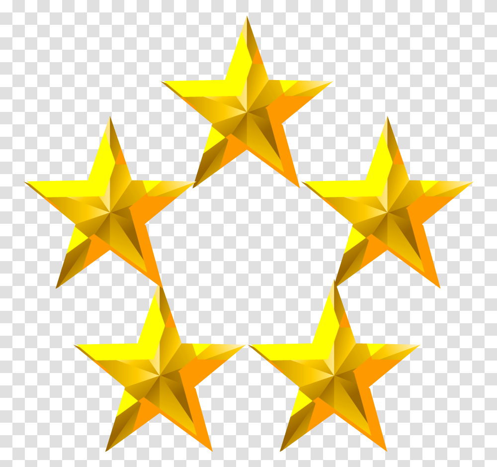 Forum Rank 18 Military 5 Star Full Size Download Decorative, Star Symbol, Cross Transparent Png