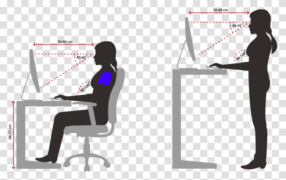 Forward Head Posture Yes No, Chair, Furniture, Person, Leisure Activities Transparent Png