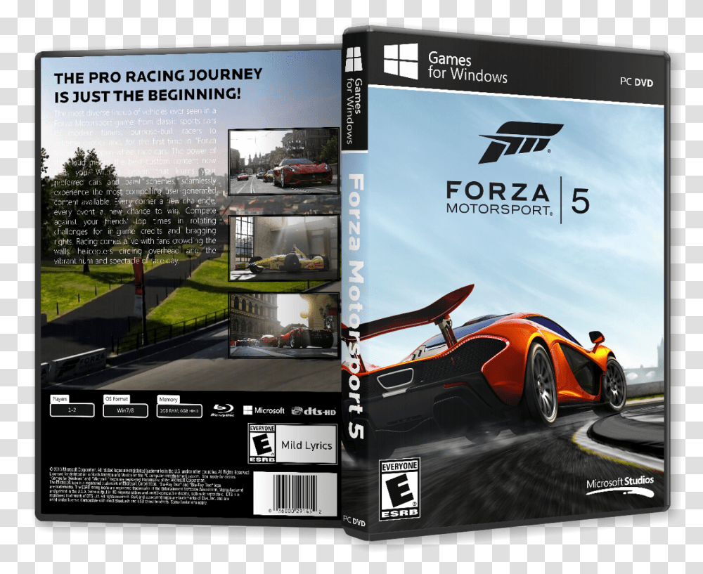 Forza Motorsport 5 Box Cover Forza Motorsport 5 Pc, Car, Vehicle, Transportation, Sports Car Transparent Png